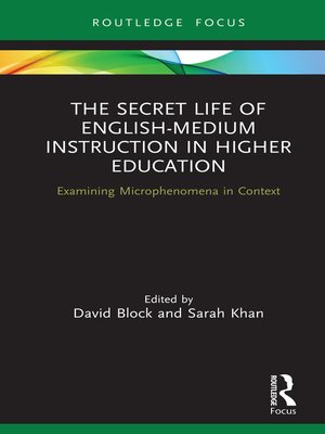 cover image of The Secret Life of English-Medium Instruction in Higher Education